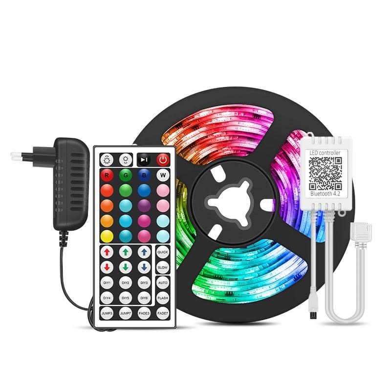 Fita de LED RGB Musical Endereçavel com Controle Remoto Bluetooth - BLACK MAMBA