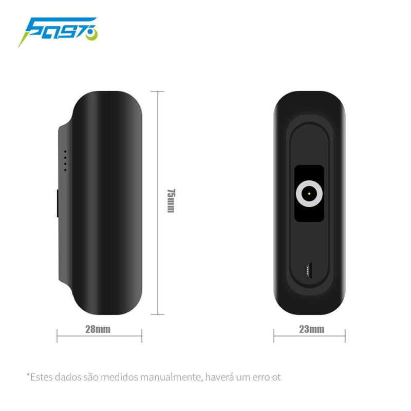 MINI CARREGADOR PORTÁTIL MAGNÉTICO - POWER BANK - BLACK MAMBA